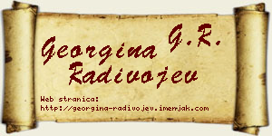 Georgina Radivojev vizit kartica